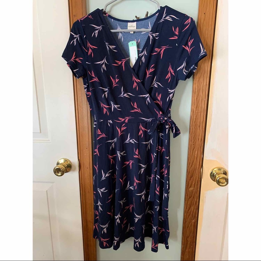 Navy Wrap Dress